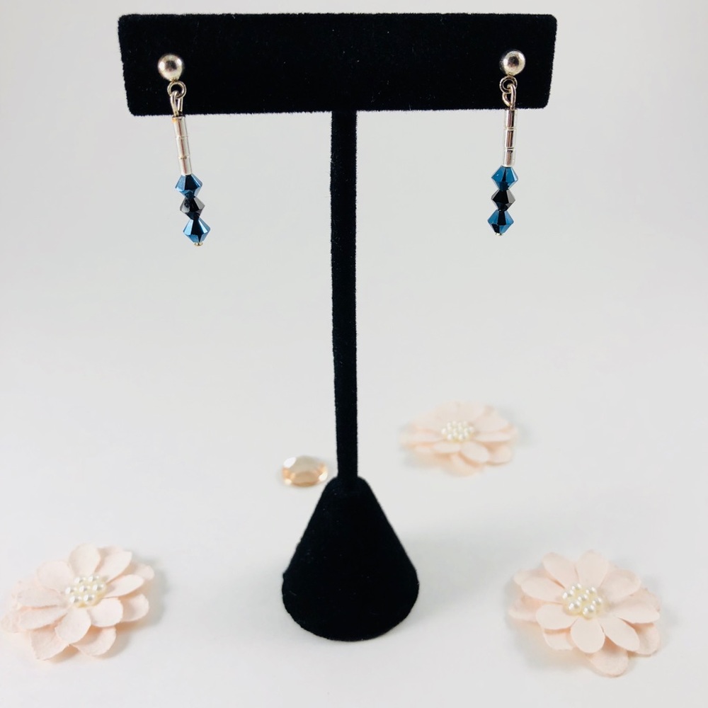 Beautiful Blue Swarovski Earrings
